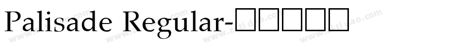Palisade Regular字体转换
